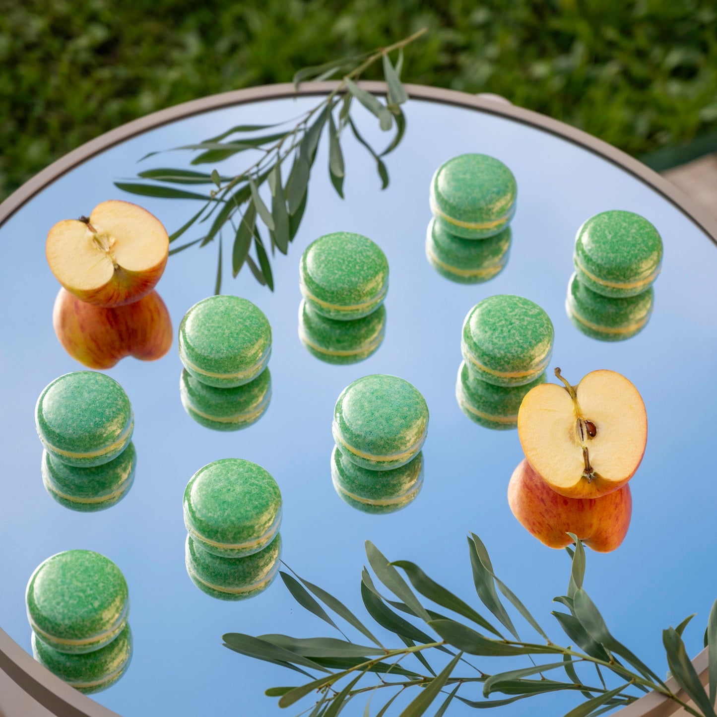 Macarons de bain Pomme
