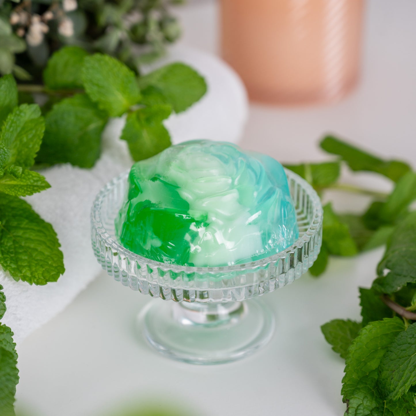 Savon glycérine en fleurs Menthe des montagnes